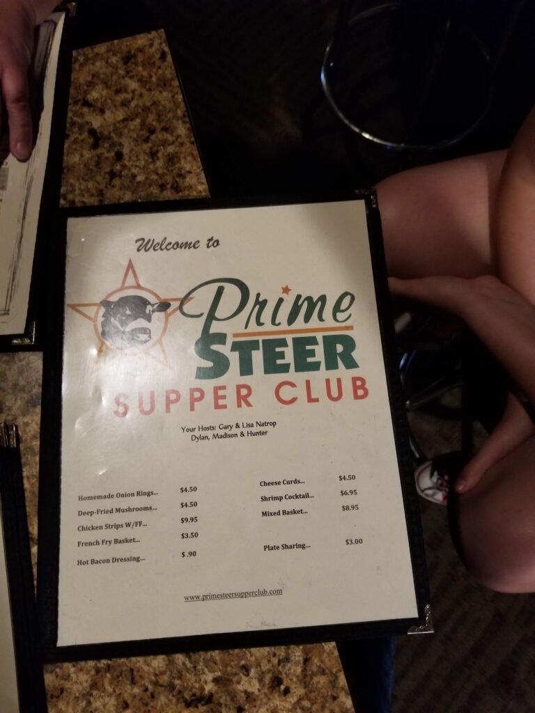 Prime Steer Supper Club LLC Menu 3